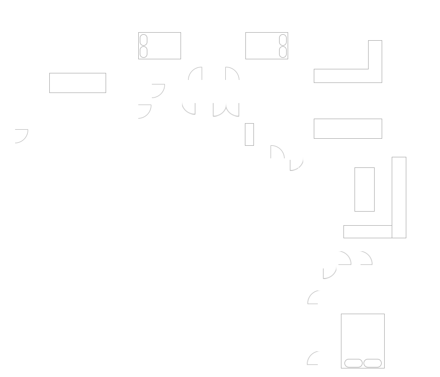 Cloud Cabin main house floor plan
